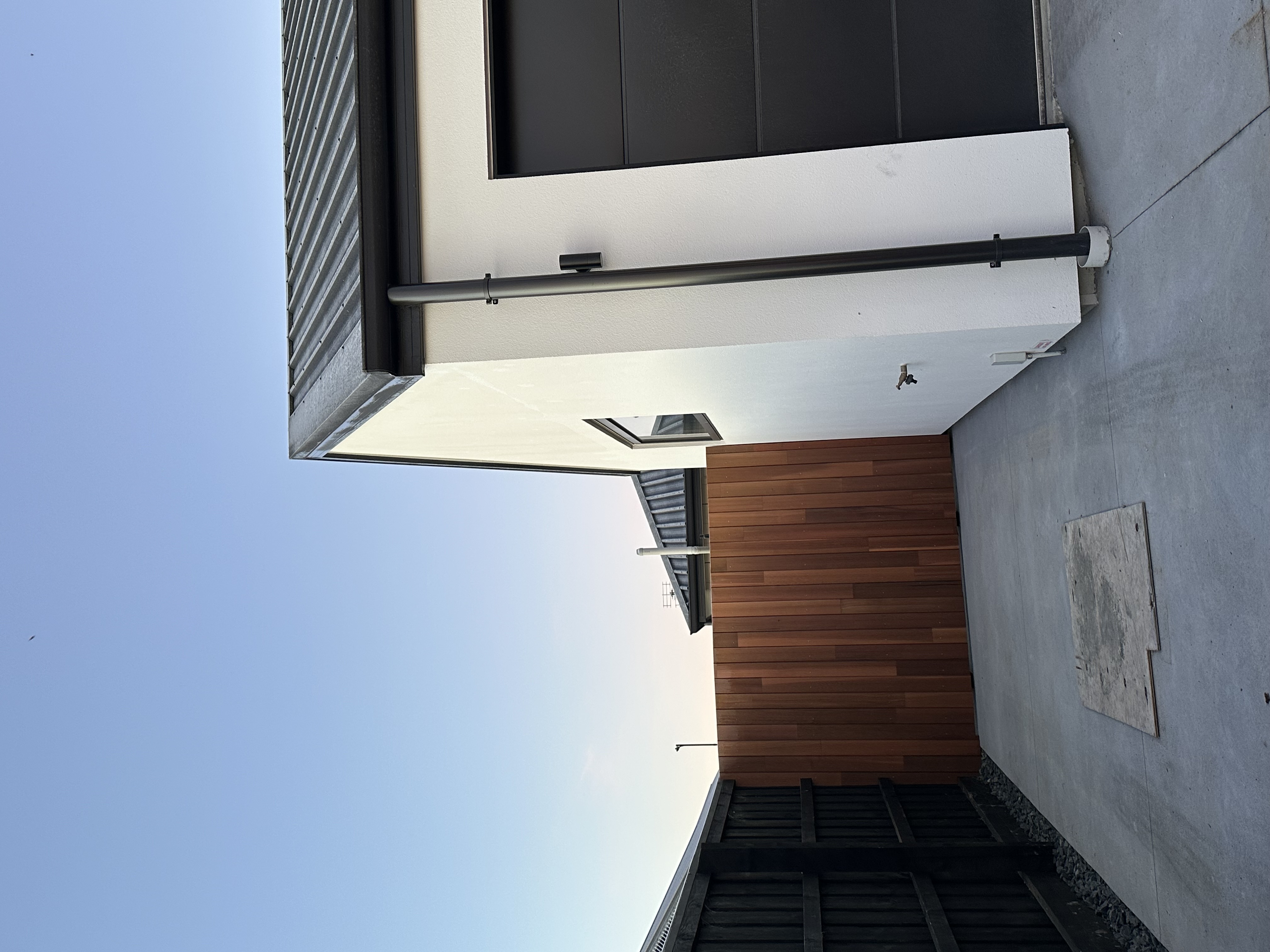 Invisible cedar fence and gate